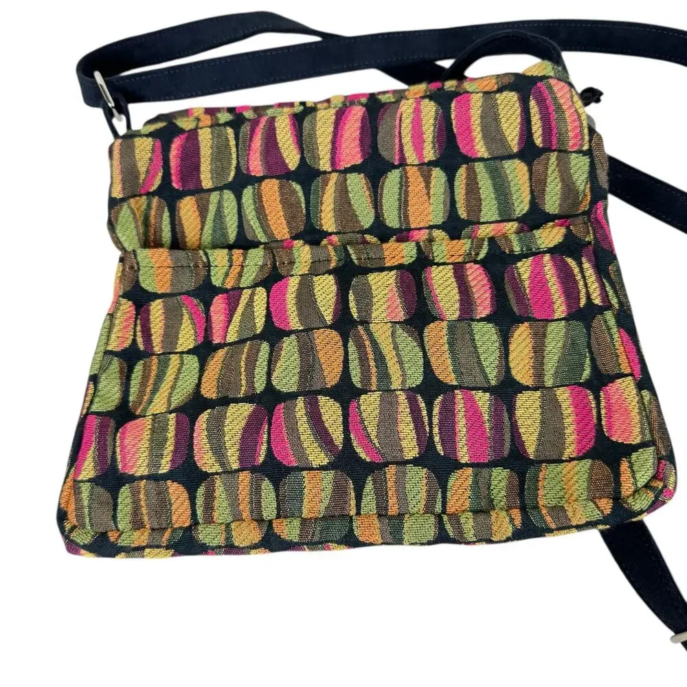 Erda Of Maine Colorful Tapestry Flap Adjustable‎ Strap Square Crossbody Purse